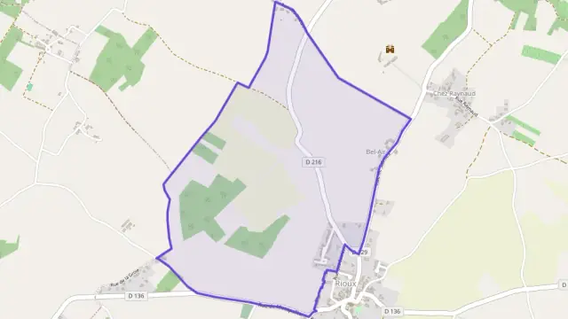 Maison 70 m² quatre pièces à vendre à Rioux