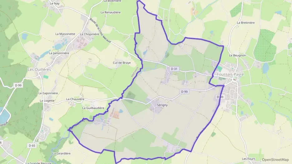 Maison 95 m² cinq pièces à vendre à Foussais-Payré