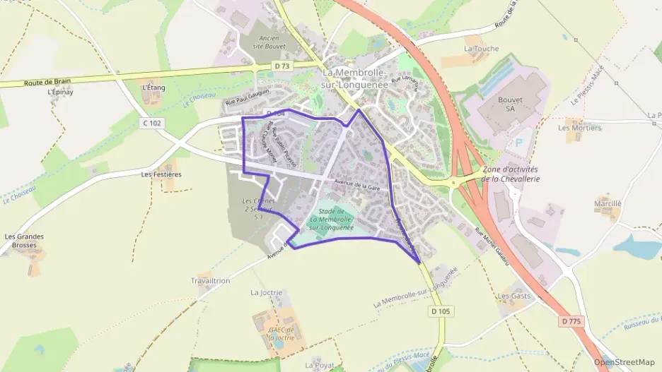 Maison 77 m² quatre pièces à vendre à Longuenée-en-Anjou