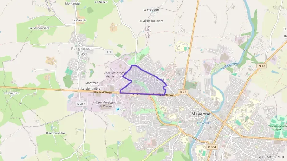 Maison 92 m² cinq pièces à vendre à Mayenne