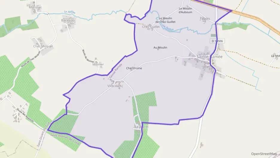 Maison 65 m² trois pièces à vendre à Sainte-Ramée