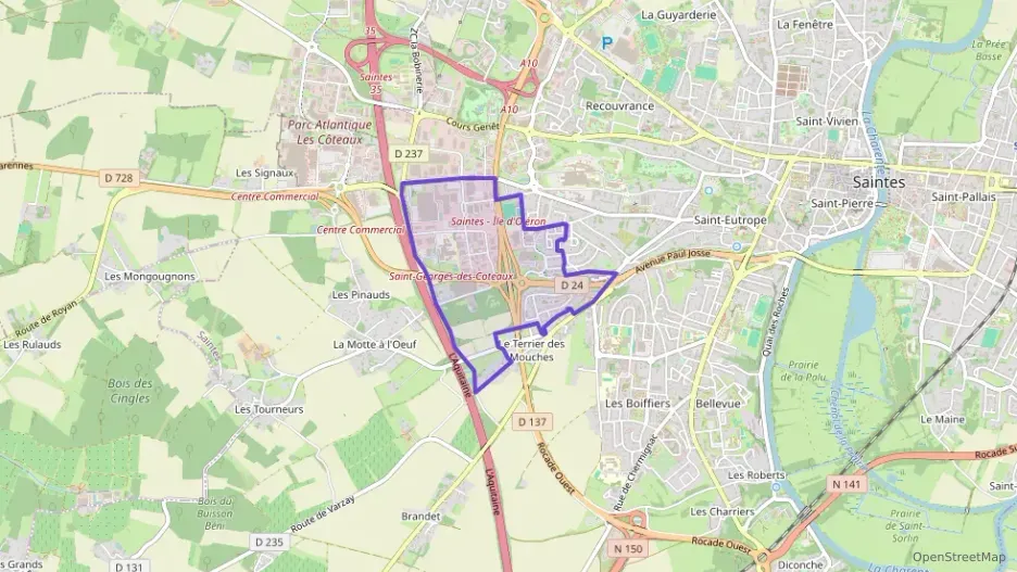 Maison 78 m² quatre pièces à vendre à Saintes