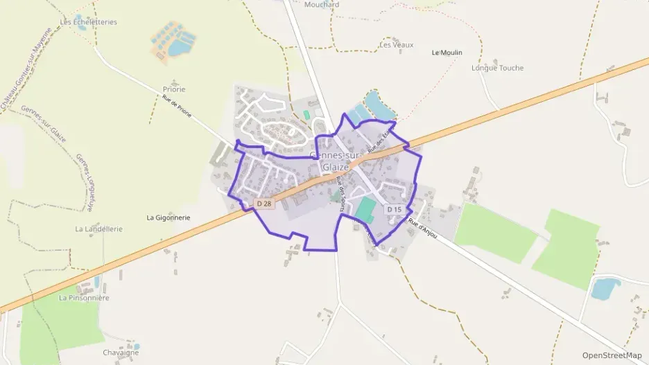 Maison 72 m² quatre pièces à vendre à Gennes-Longuefuye