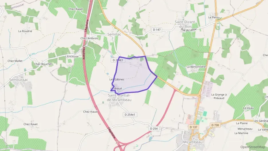 Maison 108 m² quatre pièces à vendre à Saint-Martial-de-Mirambeau Maison 108 m² quatre pièces à vendre à Saint-Martial-de-Mirambeau