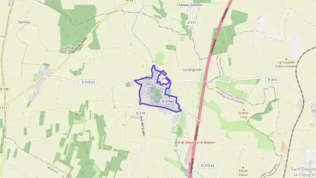 Maison 80 m² quatre pièces à vendre à Dœuil-sur-le-Mignon