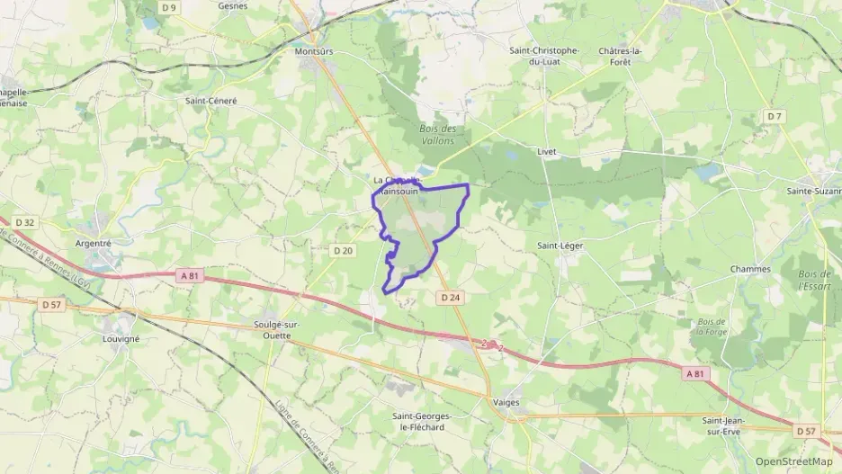 Maison 100 m² cinq pièces à vendre à La Chapelle-Rainsouin