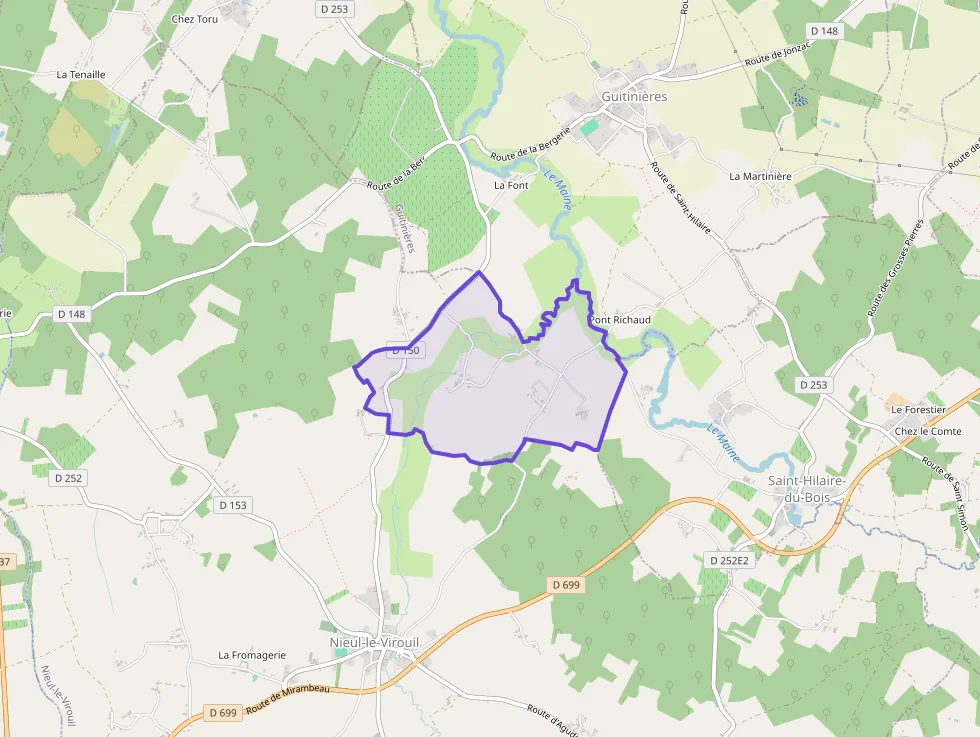 Maison 185 m² quatre pièces à vendre à Nieul-le-Virouil