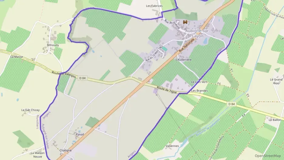 Maison 140 m² quatre pièces à vendre à Aubigné-sur-Layon
