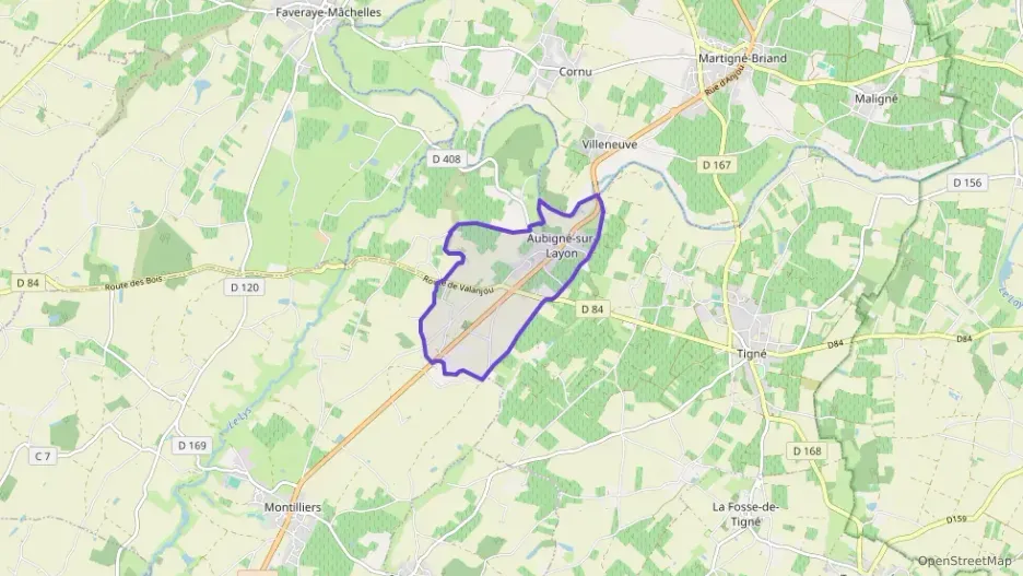 Maison 140 m² quatre pièces à vendre à Aubigné-sur-Layon