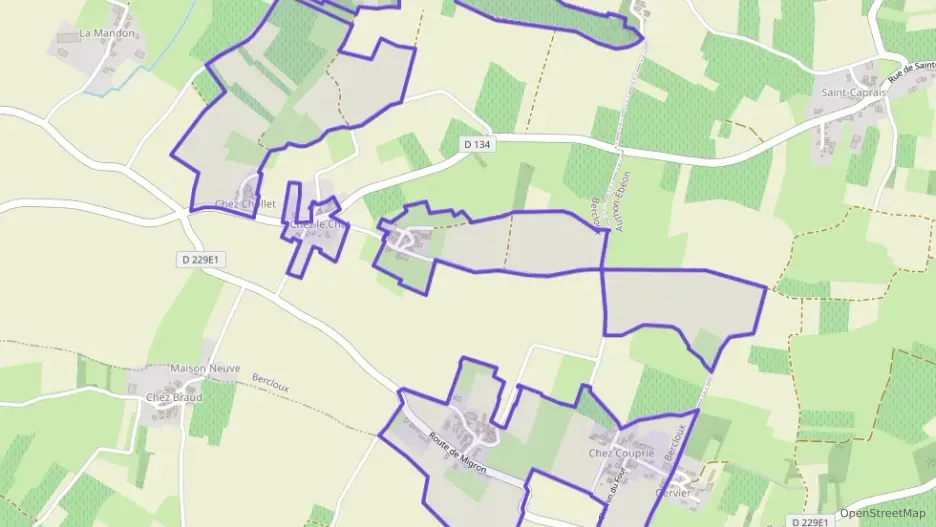 Maison 70 m² trois pièces à vendre à Bercloux