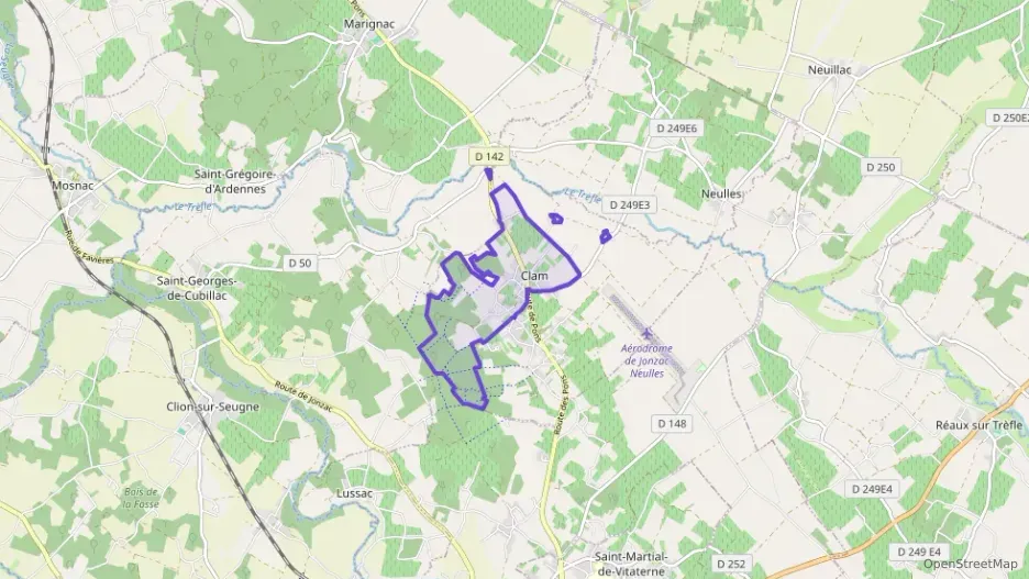 Maison 94 m² quatre pièces à vendre à Clam Maison 94 m² quatre pièces à vendre à Clam