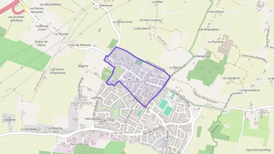 Maison 81 m² quatre pièces à vendre à Le Plessis-Grammoire