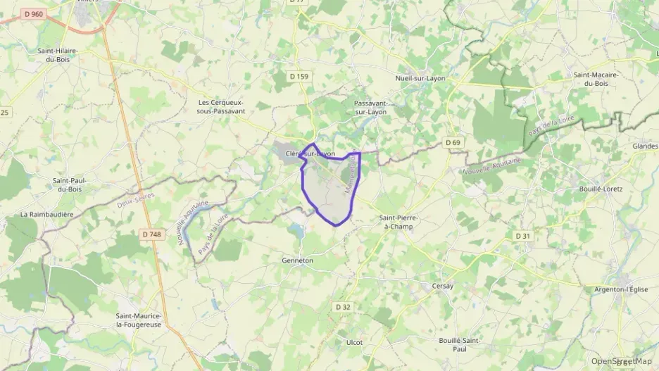 Maison 65 m² trois pièces à vendre à Cléré-sur-Layon Maison 65 m² trois pièces à vendre à Cléré-sur-Layon