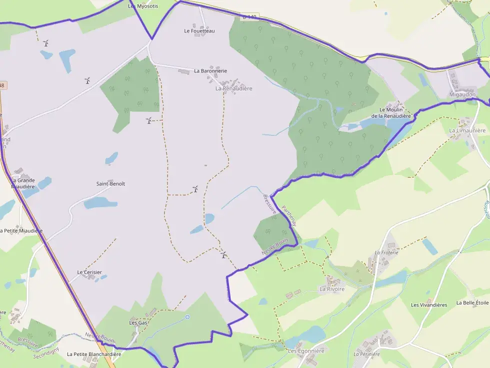 Maison 90 m² quatre pièces à vendre à Neuvy-Bouin