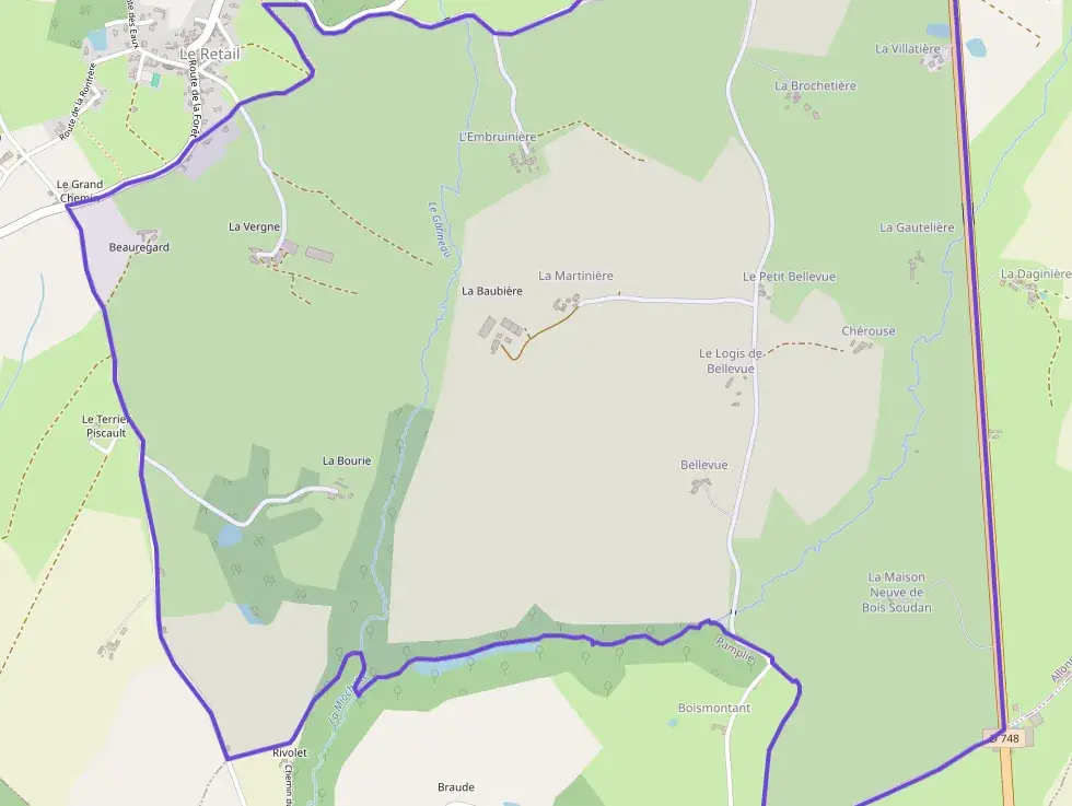 Maison 80 m² trois pièces à vendre à Le Retail