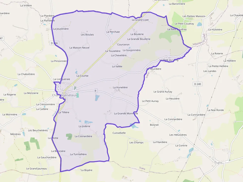 Maison 69 m² trois pièces à vendre à Champgenéteux