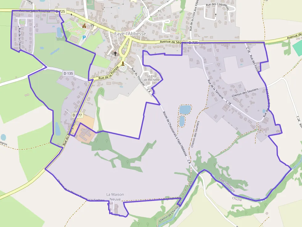 Maison 79 m² quatre pièces à vendre à Faye-l`Abbesse