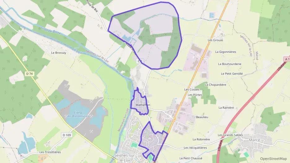 Maison 108 m² six pièces à vendre à Seiches-sur-le-Loir Maison 108 m² six pièces à vendre à Seiches-sur-le-Loir