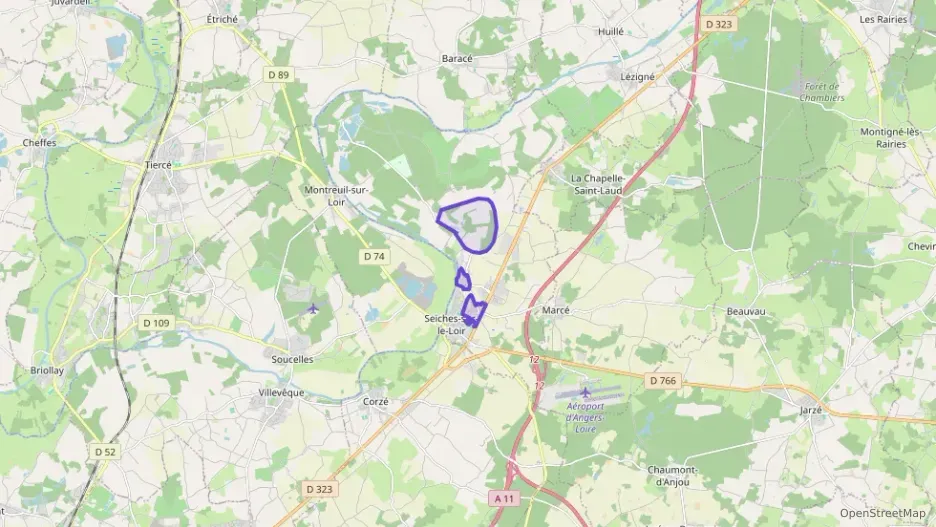 Maison 108 m² six pièces à vendre à Seiches-sur-le-Loir Maison 108 m² six pièces à vendre à Seiches-sur-le-Loir