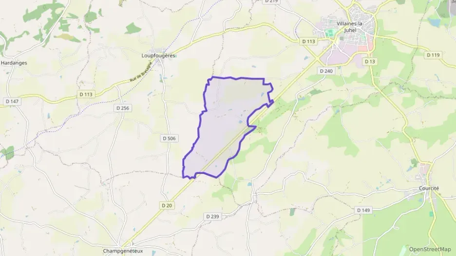 Maison 62 m² quatre pièces à vendre à Villaines-la-Juhel