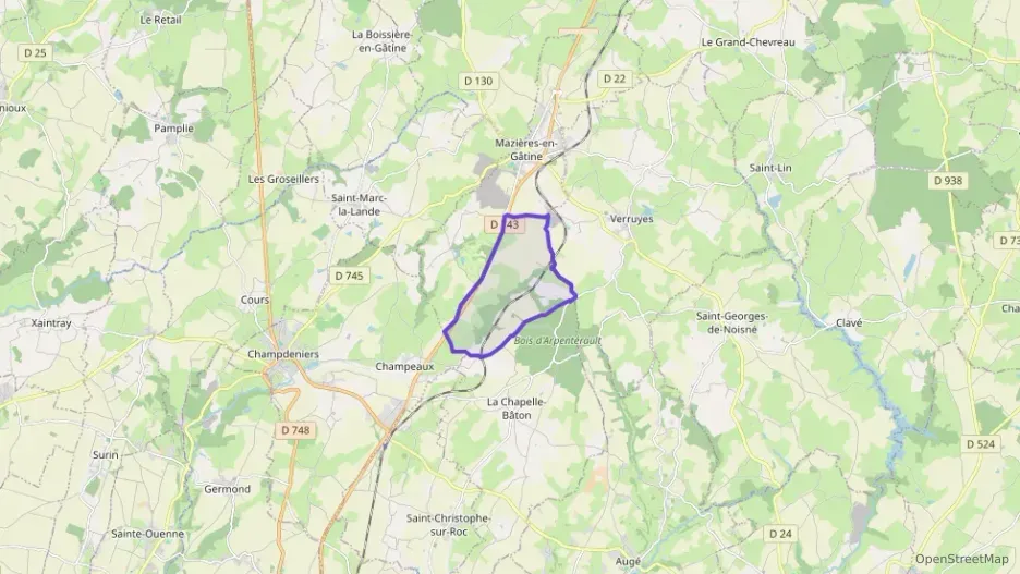 Maison 114 m² trois pièces à vendre à Mazières-en-Gâtine