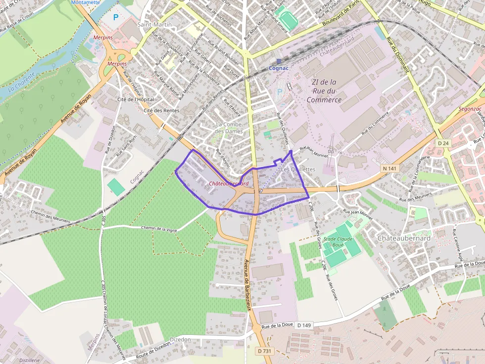 Maison 88 m² quatre pièces à vendre à Châteaubernard