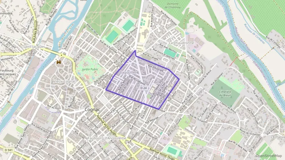 Maison 80 m² quatre pièces à vendre à Cognac