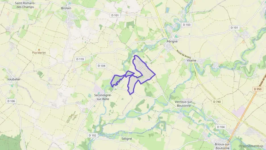 Maison 135 m² cinq pièces à vendre à Secondigné-sur-Belle Maison 135 m² cinq pièces à vendre à Secondigné-sur-Belle