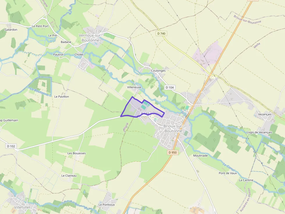 Maison 83 m² trois pièces à vendre à Brioux-sur-Boutonne