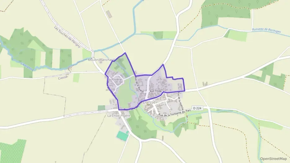 Maison 56 m² trois pièces à vendre à Cressé Maison 56 m² trois pièces à vendre à Cressé