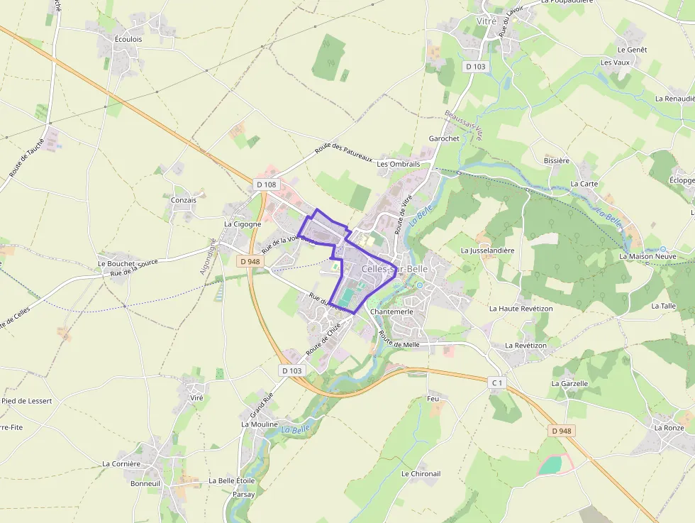 Maison 96 m² quatre pièces à vendre à Celles-sur-Belle