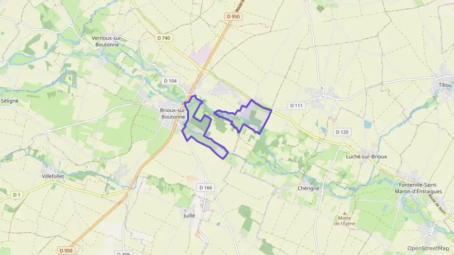 Maison 102 m² trois pièces à vendre à Brioux-sur-Boutonne