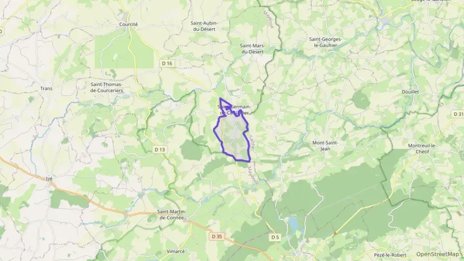 Maison 96 m² trois pièces à vendre à Saint-Germain-de-Coulamer Maison 96 m² trois pièces à vendre à Saint-Germain-de-Coulamer