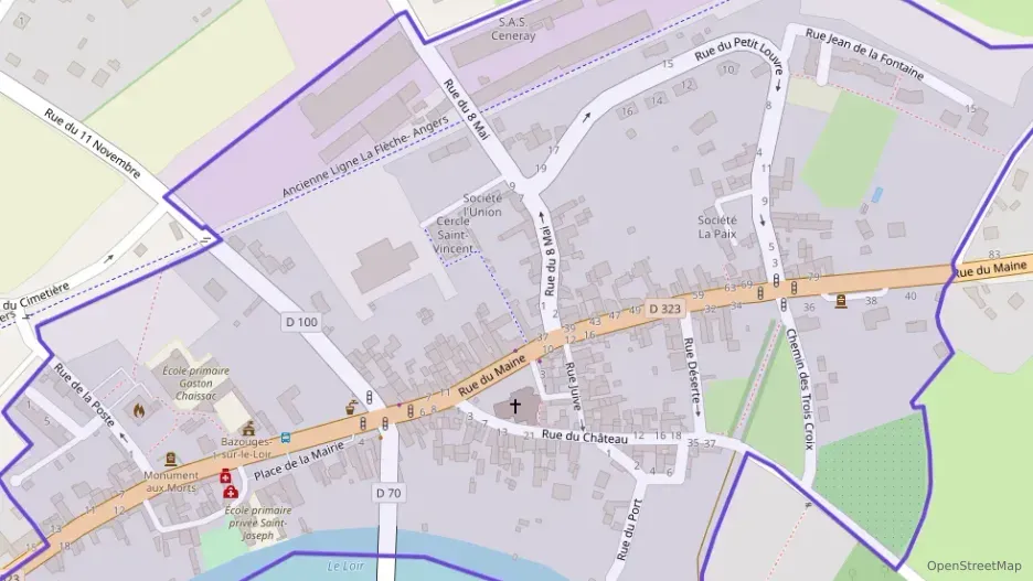 Maison 73 m² quatre pièces à vendre à Bazouges Cré sur Loir Maison 73 m² quatre pièces à vendre à Bazouges Cré sur Loir