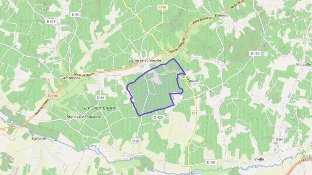 Maison 60 m² quatre pièces à vendre à Lignières-Ambleville