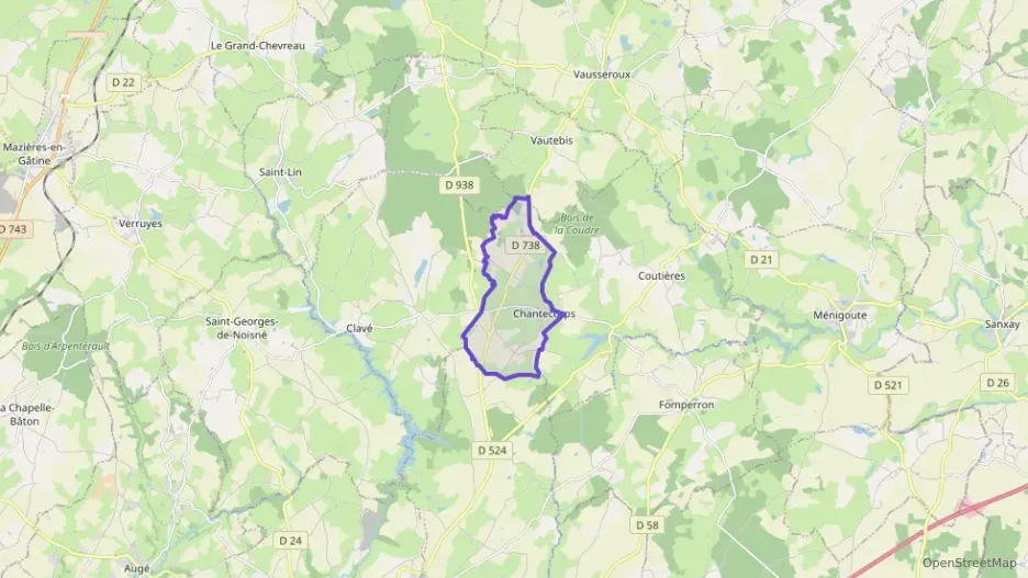 Maison 80 m² trois pièces à vendre à Les Châteliers