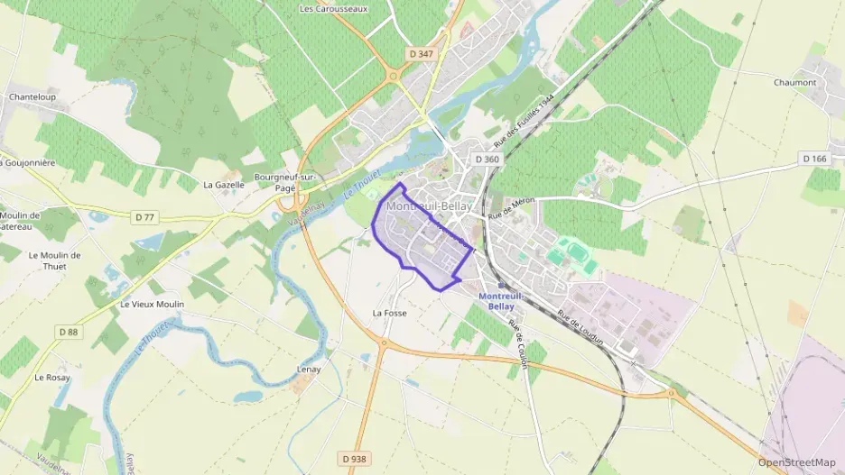 Maison 68 m² quatre pièces à vendre à Montreuil-Bellay