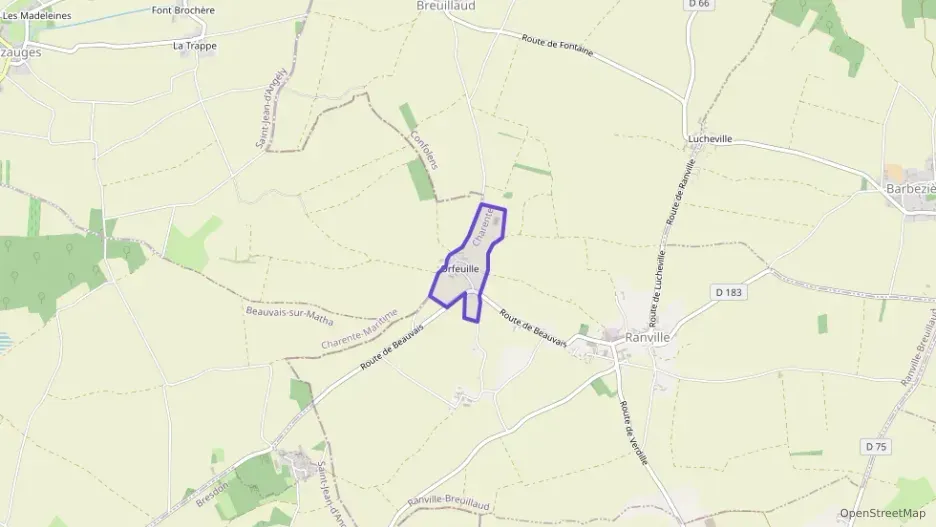 Maison 42 m² deux pieces à vendre à Ranville-Breuillaud Maison 42 m² deux pieces à vendre à Ranville-Breuillaud