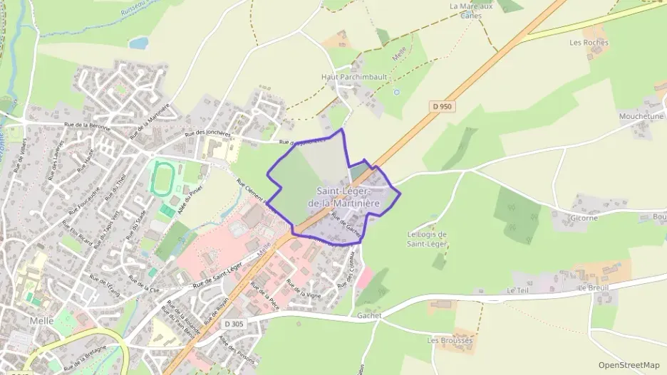 Maison 78 m² quatre pièces à vendre à Melle