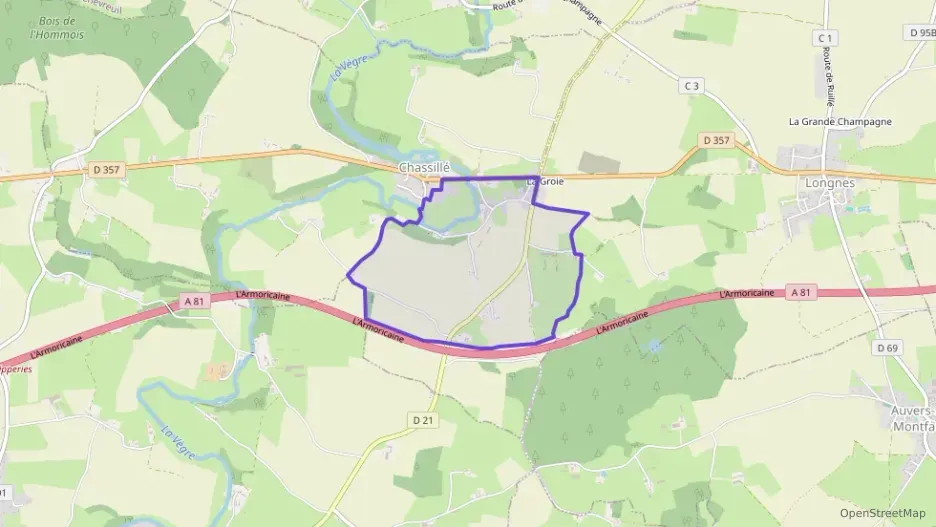 Maison 64 m² trois pièces à vendre à Chassillé