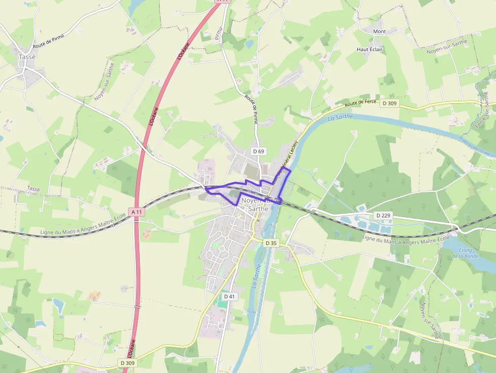 Maison 80 m² trois pièces à vendre à Noyen-sur-Sarthe