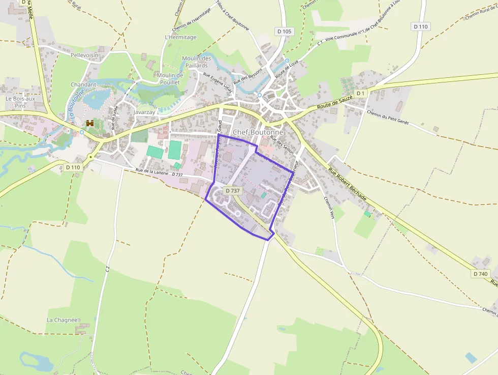 Maison 97 m² quatre pièces à vendre à Chef-Boutonne