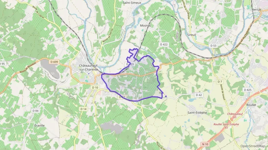 Maison 102 m² quatre pièces à vendre à Châteauneuf-sur-Charente