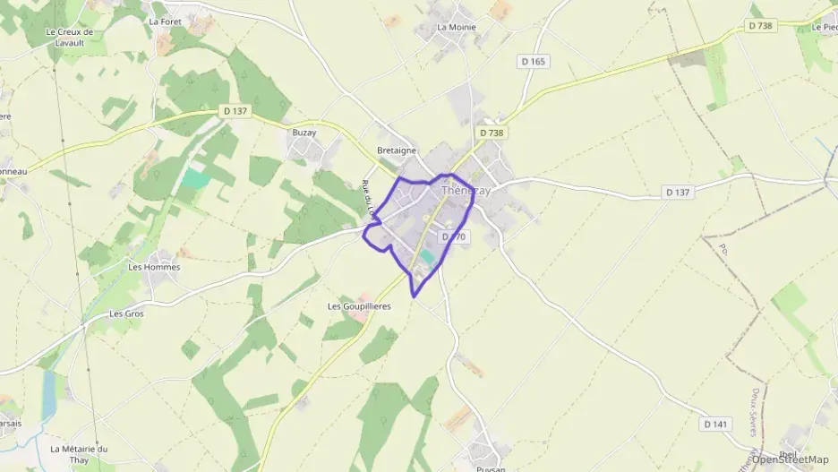 Maison 105 m² quatre pièces à vendre à Thénezay