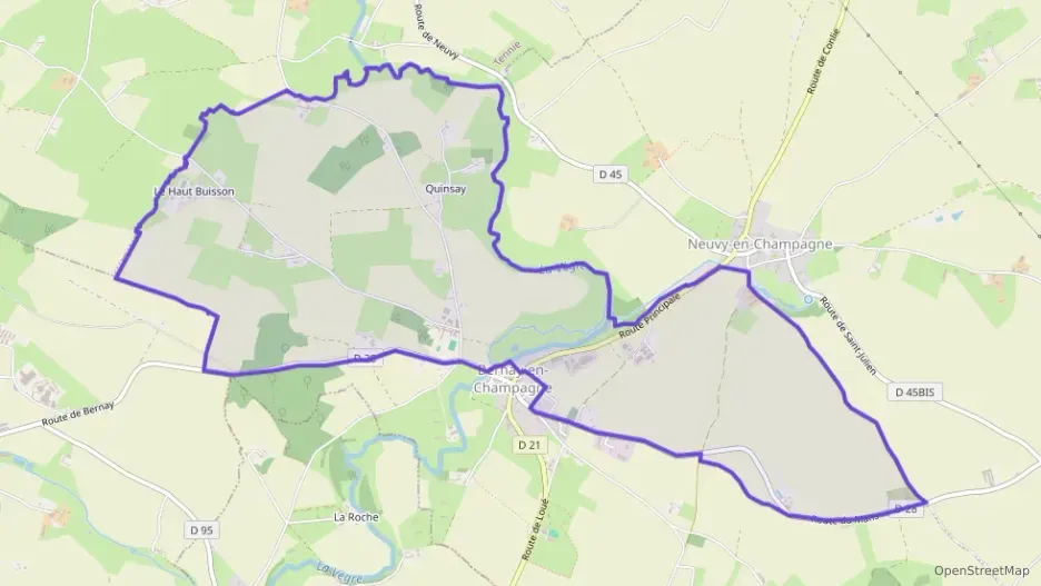 Maison 70 m² trois pièces à vendre à Bernay-Neuvy-en-Champagne