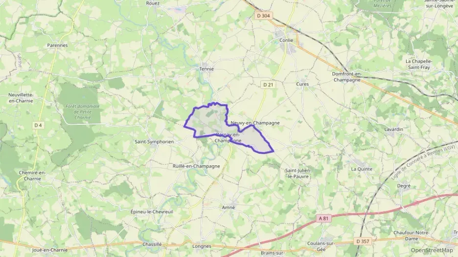 Maison 70 m² trois pièces à vendre à Bernay-Neuvy-en-Champagne