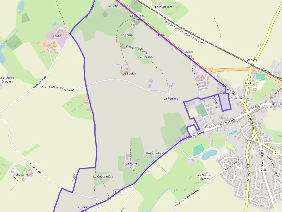 Maison 102 m² quatre pièces à vendre à Conlie