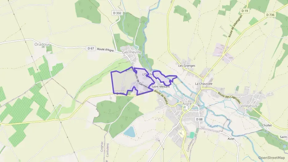 Maison 90 m² trois pièces à vendre à Aigre