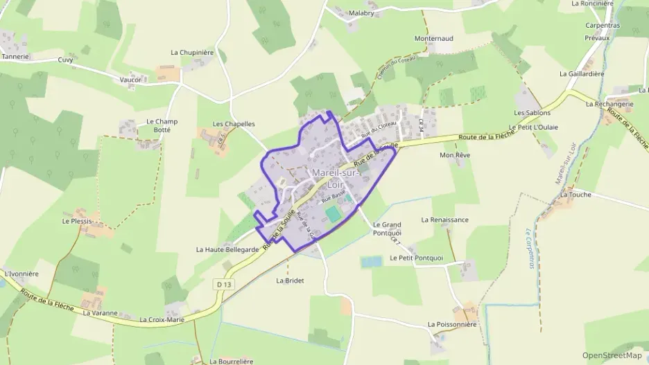 Maison 88 m² cinq pièces à vendre à Mareil-sur-Loir Maison 88 m² cinq pièces à vendre à Mareil-sur-Loir