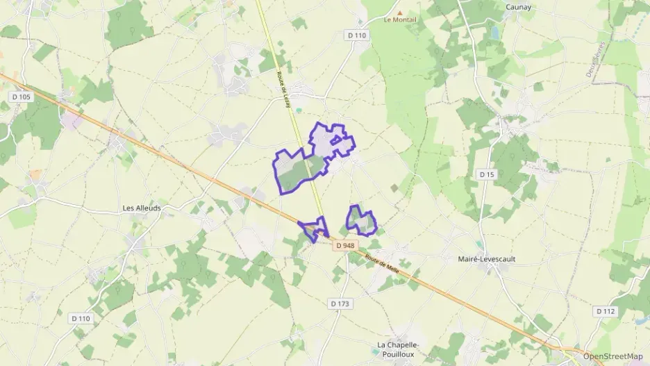 Maison 83 m² deux pieces à vendre à Clussais-la-Pommeraie Maison 83 m² deux pieces à vendre à Clussais-la-Pommeraie